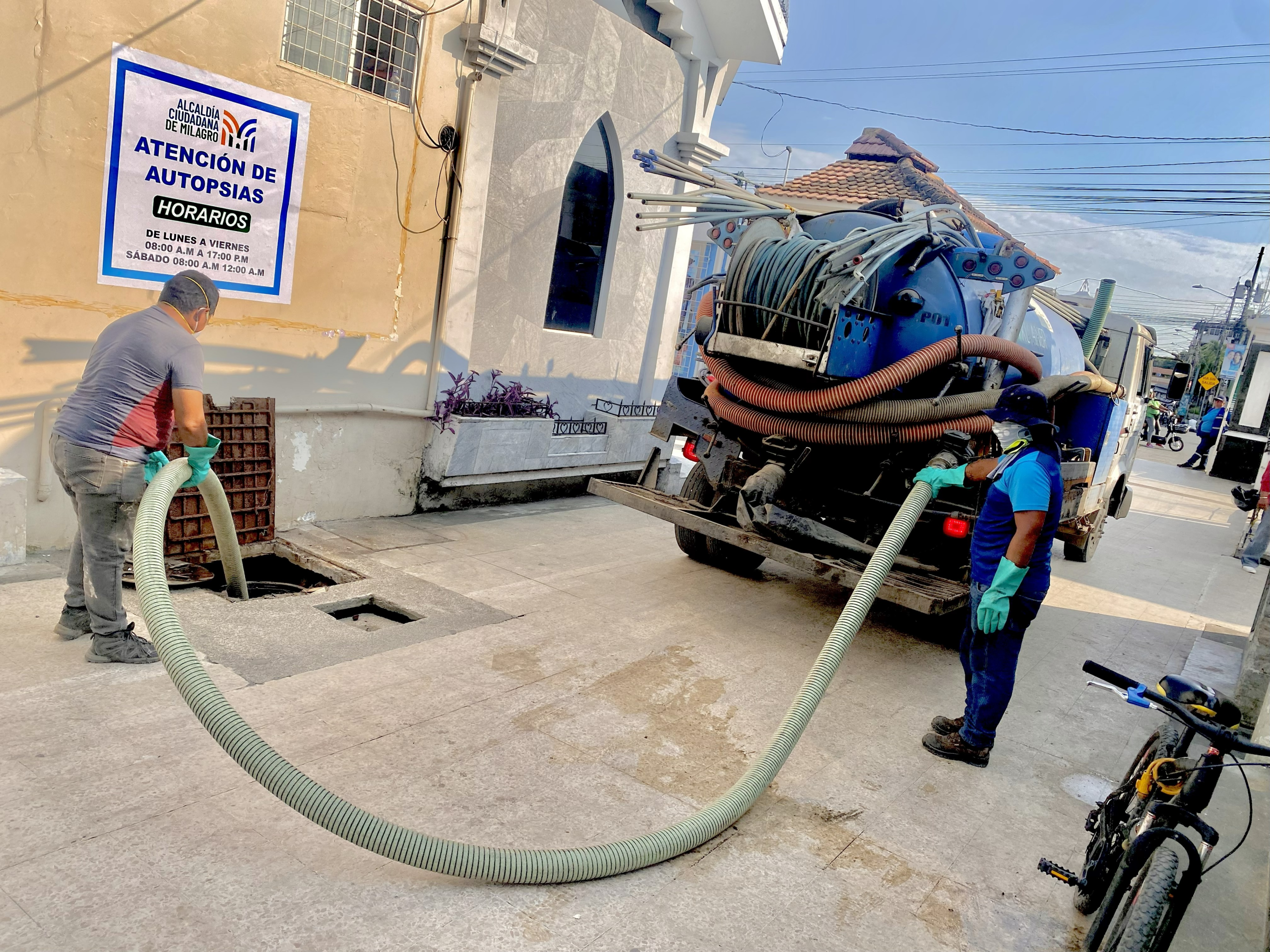 Limpieza de alcantarillado EPAMIL