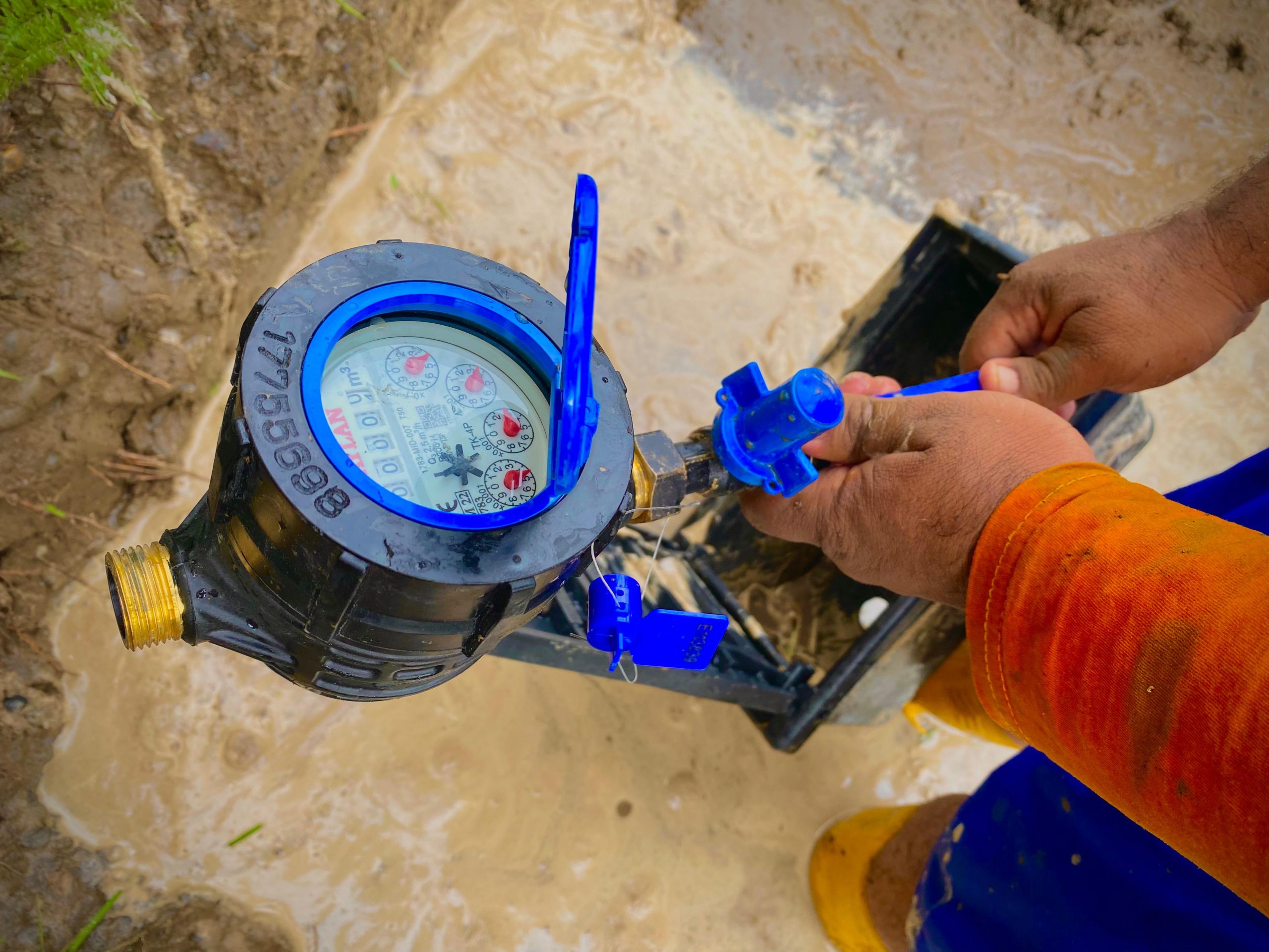 Instalación de dispositivos de micromedición de agua